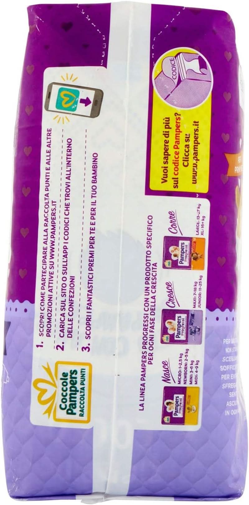 Pannolini Pampers Progressi Maxi 11-25 Kg, Taglia 5 (19Pz) Mamma e Bambino Naty Shop