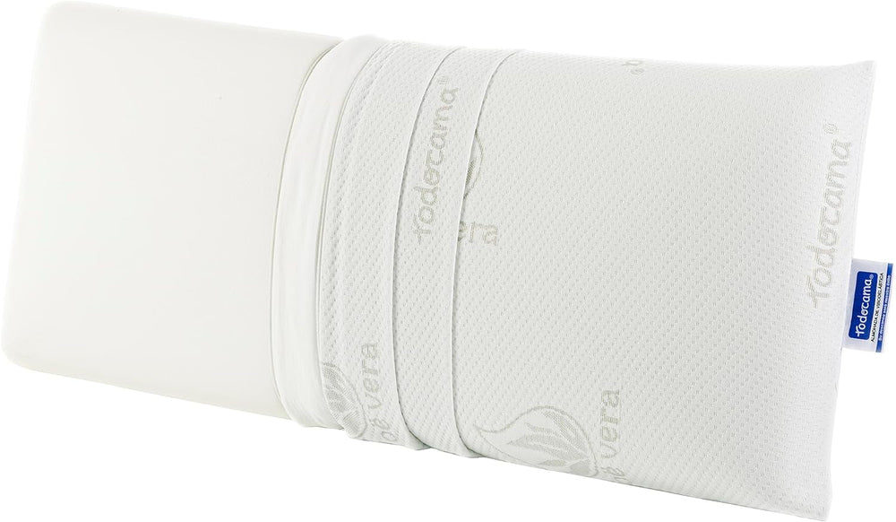 Todocama - Pernă de memorie, aloe vera, 2 bucăți, 70 cm, alb Perne standard Naty Shop