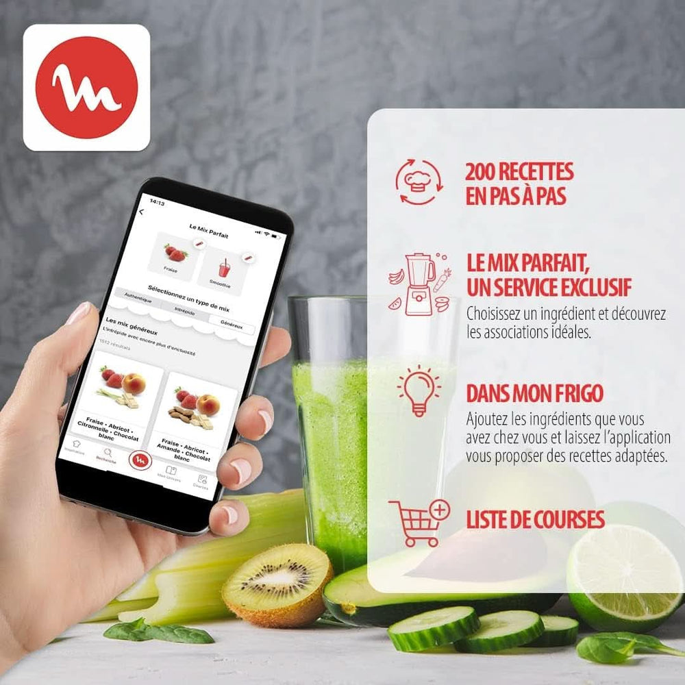 Frullatore Pulseo LM17GD, 400 W, 4 lame, 700 Ml, Contenitore portatile 600 Ml Cucina Naty Shop