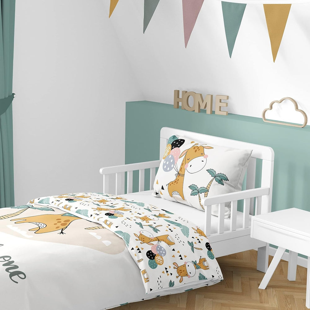 Biancheria da letto per ragazzi, motivi vari, 100% cotone Biancheria da letto - bambini Naty Shop Girafe