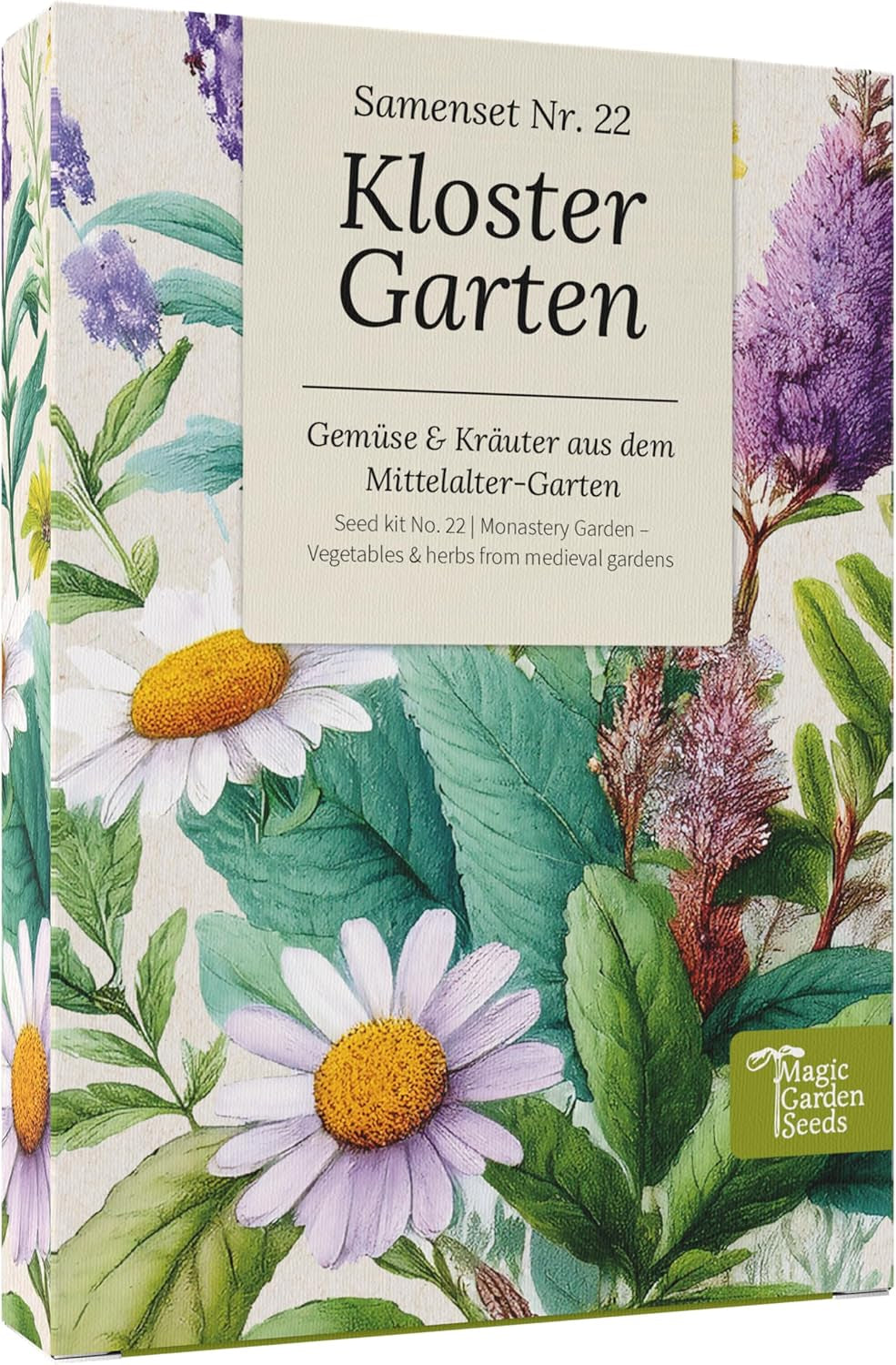 Magic Garden Seeds - Il giardino del monastero: verdure ed erbe aromatiche dal Medioevo - 9 storiche scatole di semi culinari, medicinali e da giardino
