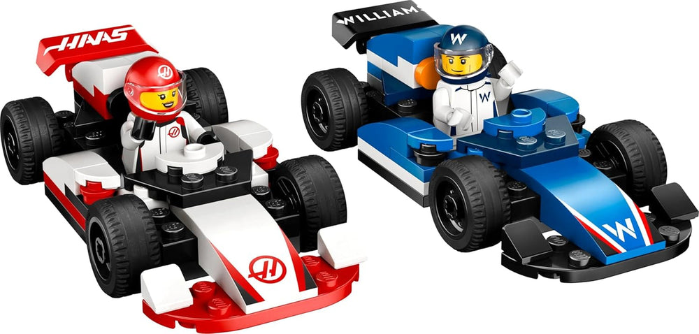 Auto da corsa F1 Williams e Haas F1 LEGO City - Giocattolo di Formula 1 con auto costruibili e 2 minifigure di piloti da corsa - Piccole idee regalo per ragazzi e ragazze dai 4 anni 60464 Set di costruzione Beuche den LEGO-Store