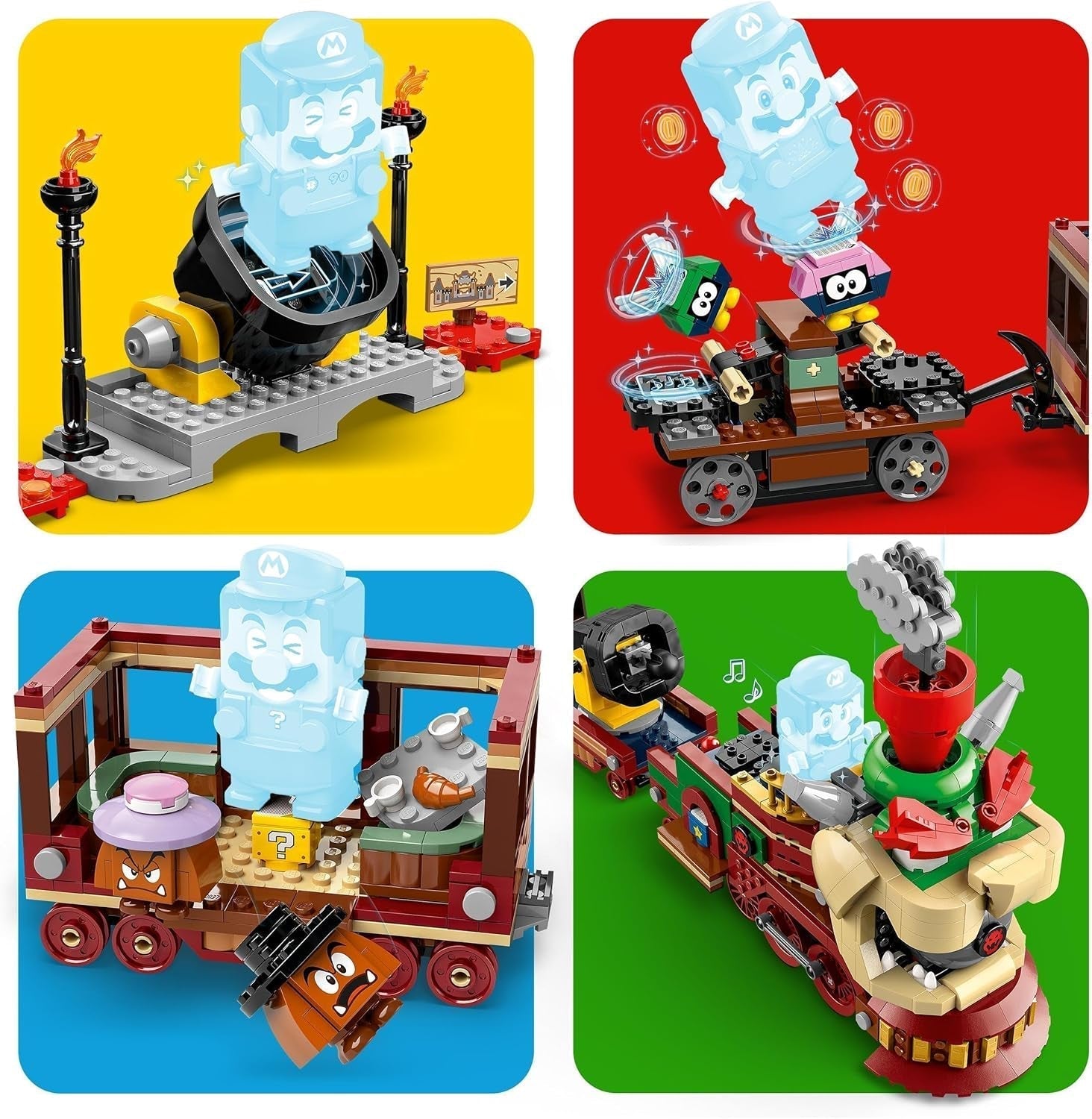 LEGO Super Mario Express Il treno Bowser per bambini Playset avventura con Hammer Brother 2 Gumbas e 2 parapunture Regalo Nintendo per ragazzi e ragazze Giocatori 71437 Set da costruzione Acquista dal negozio LEGO