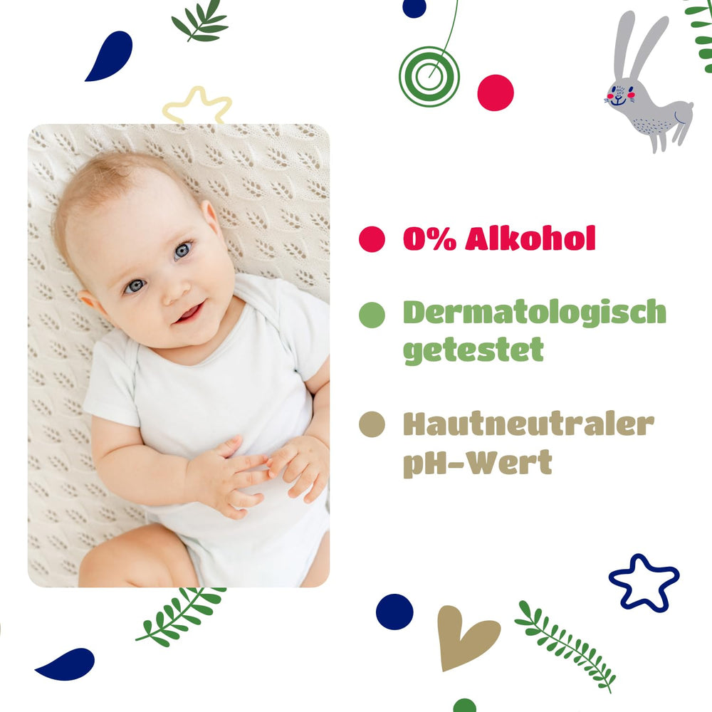 Salviettine umidificate per neonati Kindii Natural Balance – (1 x 60 pz.) Salviette umidificate per neonati e bambini – Protettive, Aloe Vera, Fragranza delicata – 60 pz.
