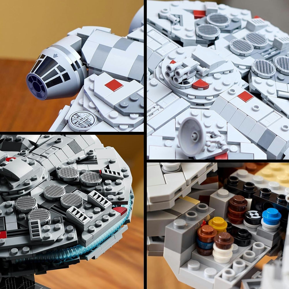 LEGO Star Wars Millennium Falcon 25° anniversario Set per adulti Nave costruibile Una nuova speranza Kit modello di astronave da collezione Regali per uomini e donne 75375 Set di costruzione Acquista il negozio LEGO