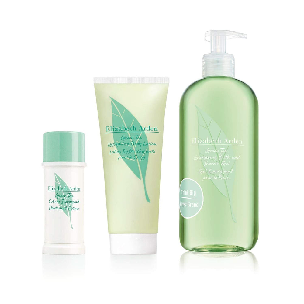 Elizabeth Arden Green Tea, lozione corpo rinfrescante al tè verde da donna, 200 ml Cosmetici e Beauty Naty Shop Set con gel doccia + crema deodorante