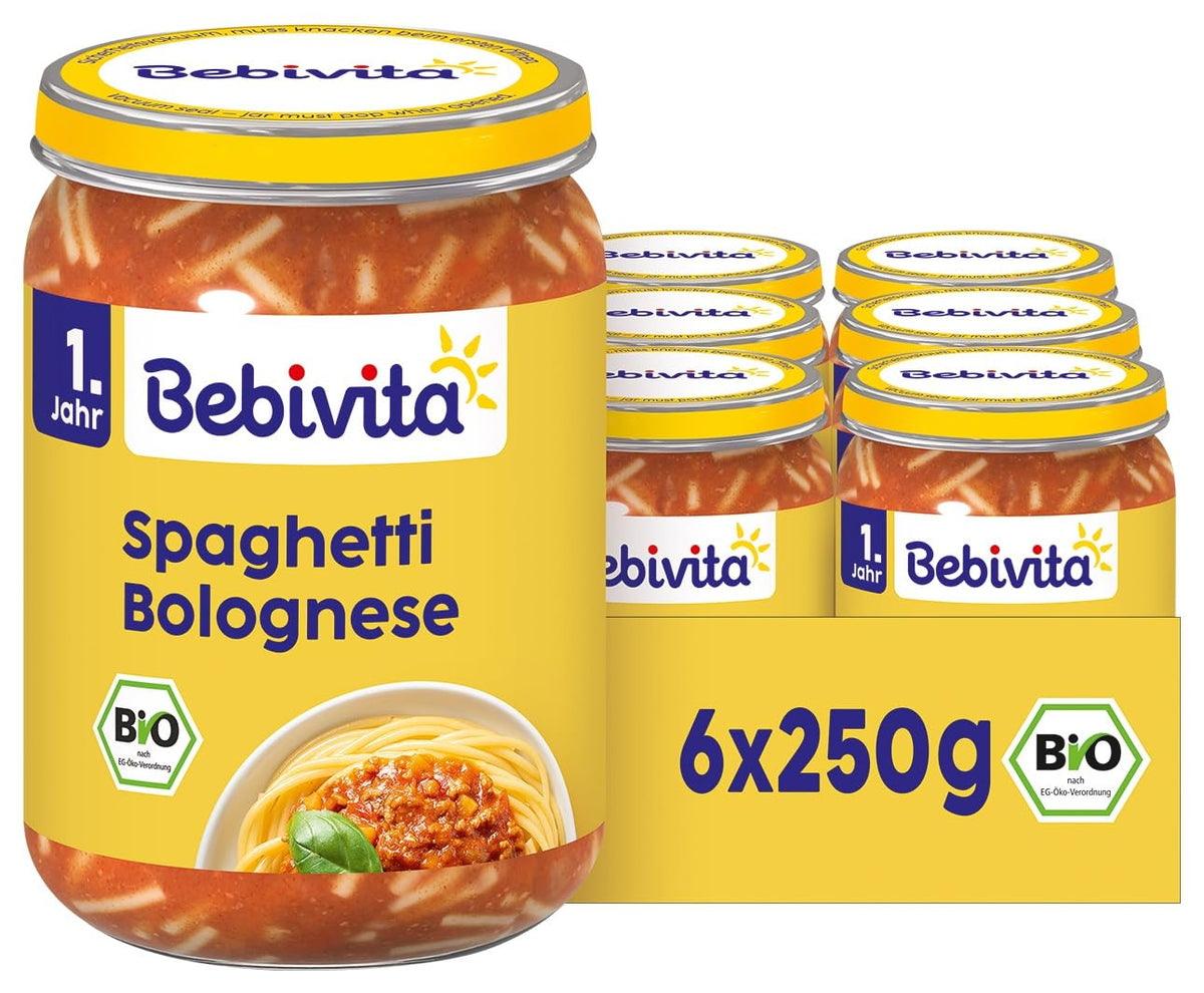 Spaghetti alla bolognese per bambini, 250 g, conf. da 6 (6 x 250 g)