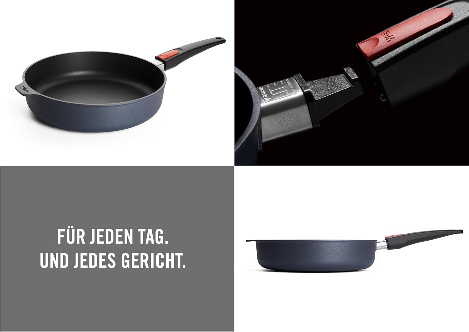 Padella Woll Diamond Lite Bordo Alto - Pentole e Padelle per induzione Naty Shop