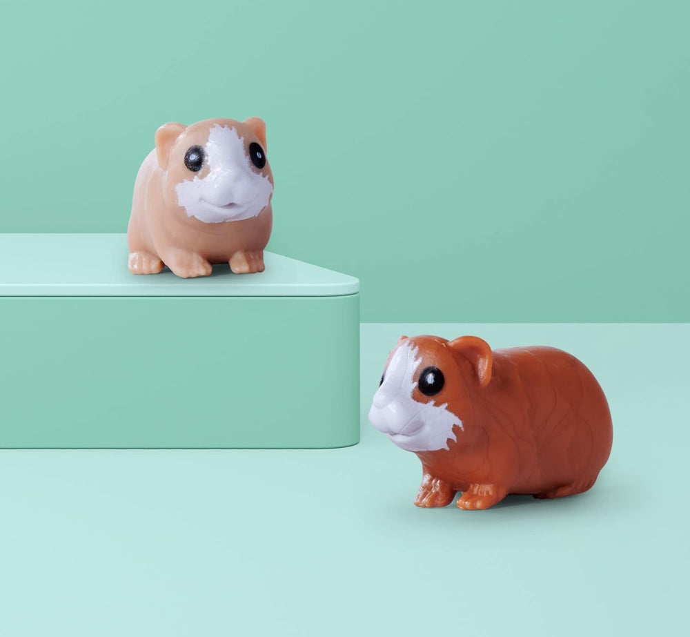 Simba Evi Love Guineea Pigs, păpușă de joacă cu doi porcușori de Guineea și căsuță, sticlă de apă și morcovi, 12 cm, vârste 3+