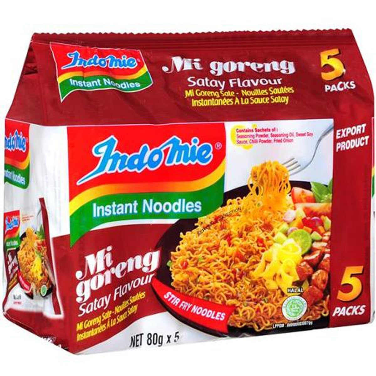 INDOMIE - Noodles istantanei Mi Goreng - Confezione multipla (40 x 80g)