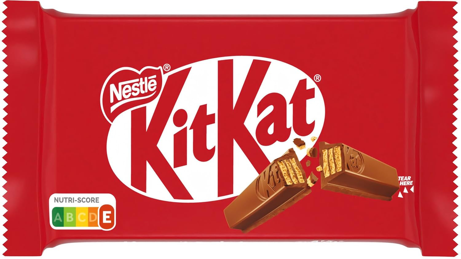 Nestlé KitKat Barrette di cioccolato classiche Barrette di wafer croccanti al cioccolato al latte Confezione da 24 (24 x 41,5 g)