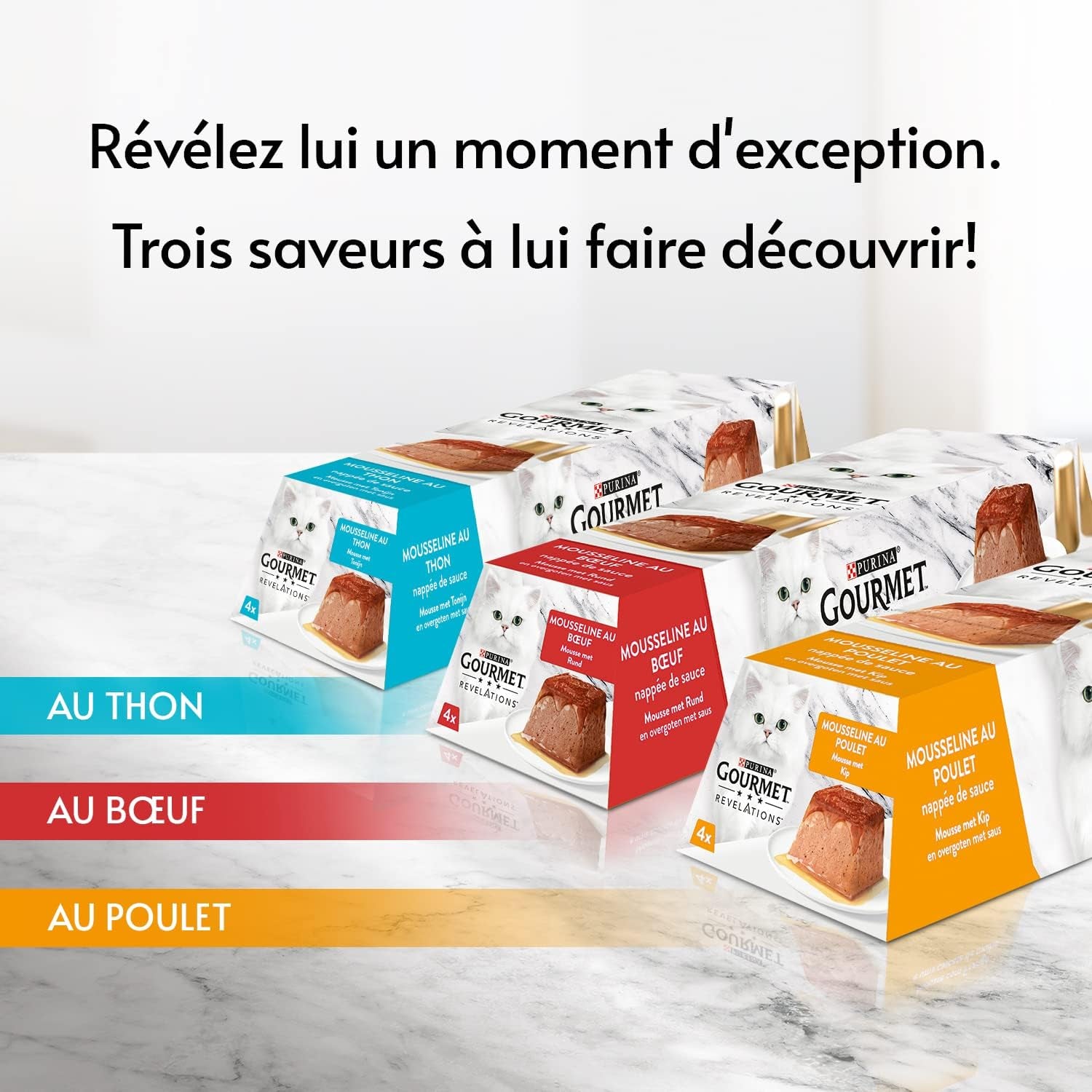 Revelations Muslin cu Pui și Sos | Mâncare pentru Pisici Adulte | 4 x 57 g