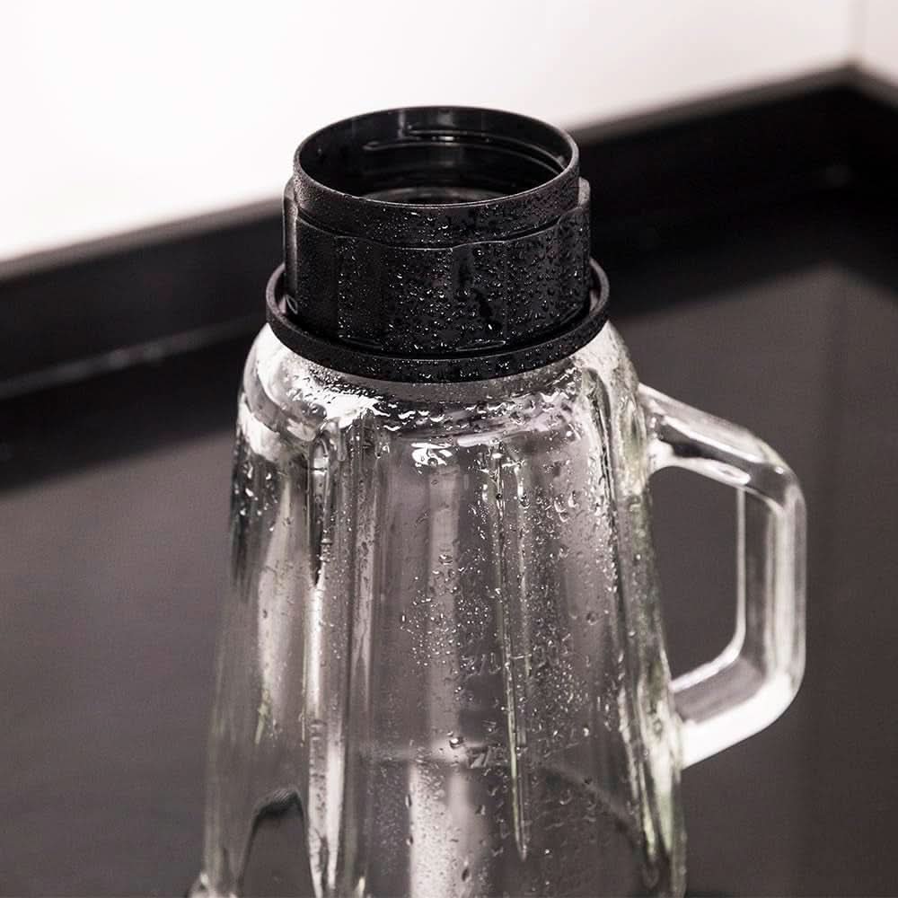 Cecotec Miscelatore Glas Power Schwarz Titan 1000 INOX. 1000 W, Edelstahlgehäuse, 6-Blatt-Blatt Mit Schwarzer Titanbeschichtung, 1.5-L-Glaskrug, 5 Geschwindigkeiten [Energieeffizienzklasse a +] Cucina Naty Shop