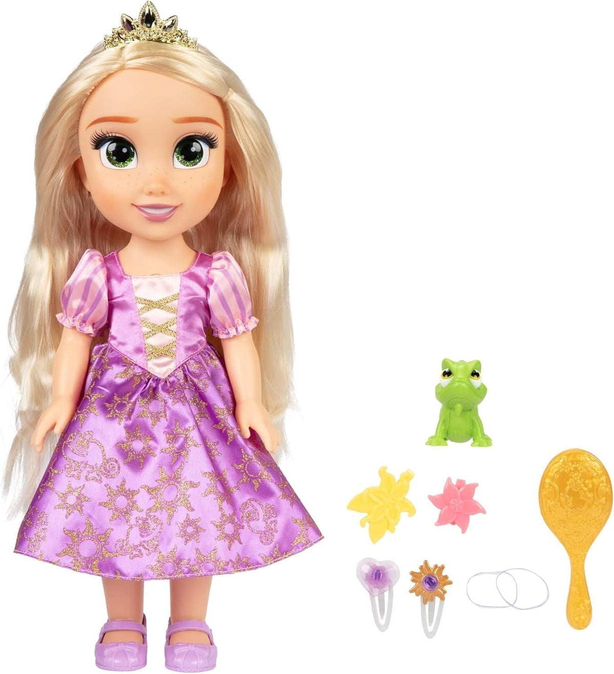 Disney Princess Singing Rapunzel Doll 35 Cm, Cântă "I See the Light", Include accesorii pentru mai multă distracție, Perfectă pentru fetițe cu vârsta peste 3 ani, Violet Papusi Naty Shop Titlu implicit
