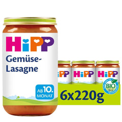 Hipp Pasta Bambini - Lasagne alle verdure, conf. da 6 (6 X 220 g) Mamma e Bambino Naty Shop