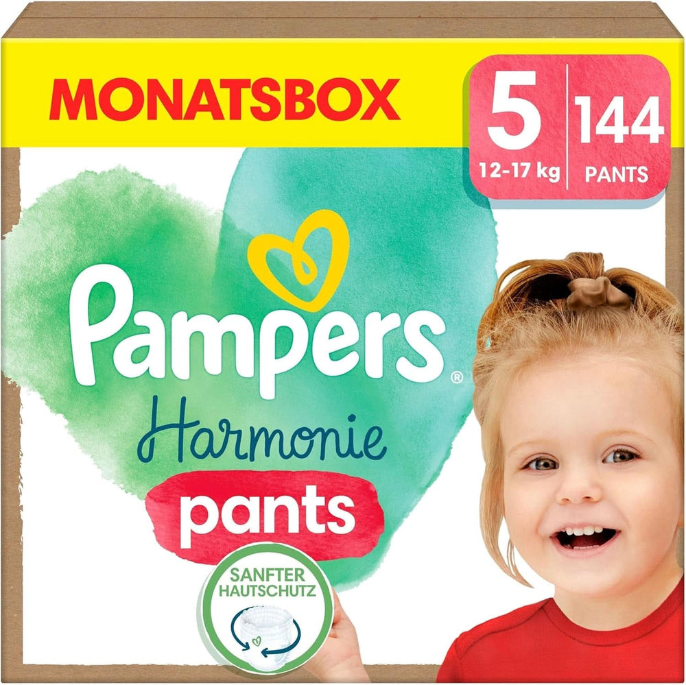 Pantaloni per pannolini Pampers Harmonie Baby, taglia 5 (12Kg-17Kg), 144 pz Naty Shop