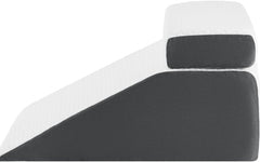 Pernă de citit și pernă cu pană pentru ridicarea picioarelor, pernă din spumă cu memorie pentru gât, spate și picioare, pernă detașabilă multifuncțională pentru pat, canapea, șezut, dormit și odihnă, 58x55x28cm