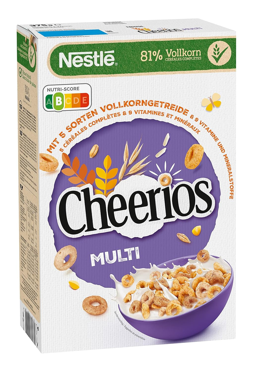 NESTLE Multi CHEERIOS cereale pentru micul dejun din 5 cereale integrale, 375 grame Naty Shop