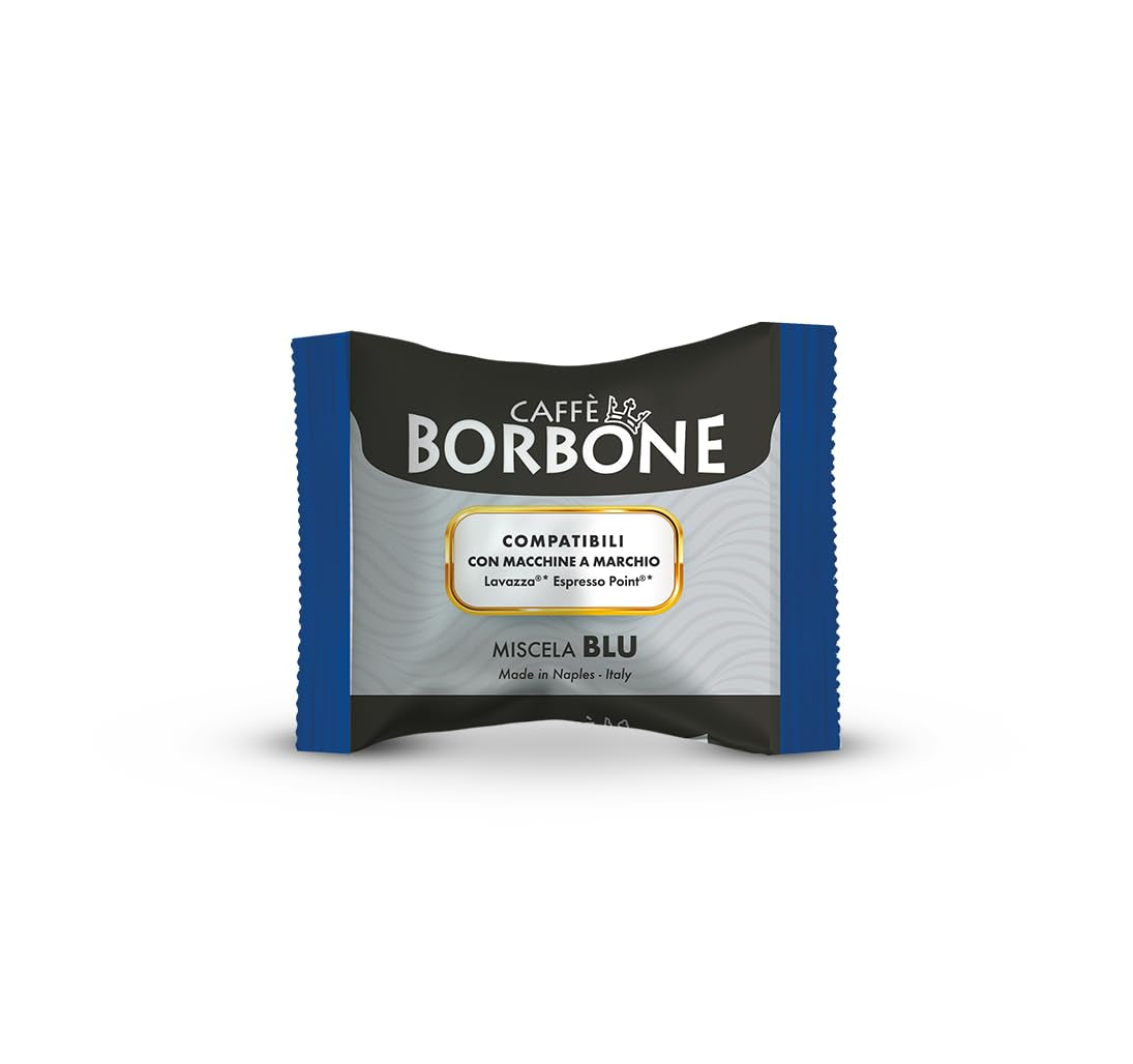 Caffè Borbone Blaue Kaffeemischung - 100 Kapseln - Kompatibel mit Kaffeemaschinen der Marke Lavazza®* Espresso Point®*