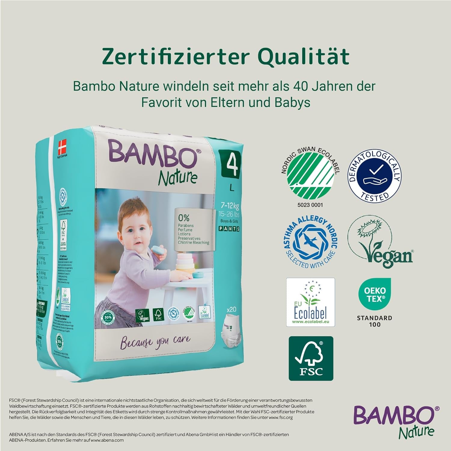 Pantaloni della tuta Bambo Nature Premium