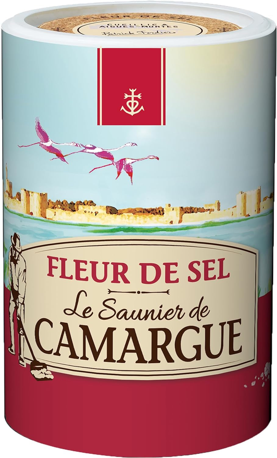 Le Saunier de Camargue Fleur De-Sel in dose da 1 kg, Premium Meersalz aus Süd-Frankreich, Ideal zum Verfeinern von Gerichten