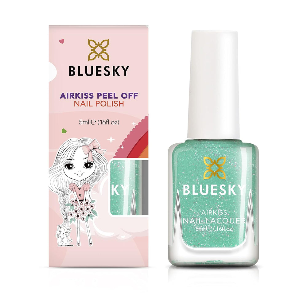 Smalto per bambini Bluesky - Turquoise Splash, Verde turchese. Smalto per unghie per bambini, non tossico, facile da rimuovere, a base d'acqua, non scivoloso, 5 ml