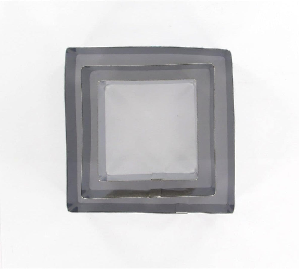 Formă de biscuiți pătrată Fackelmann, oțel, argintie