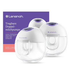 Lansinoh Tragbare Elektrische Doppelmilchpumpe – Freihändig Und Leise Abpumpen Ohne Kabel & Schläuche – Wiederaufladbarer Akku – Einfache Bedienung & Reinigung - Accessori vivavoce Alimentazione e allattamento Bebe Naty Shop