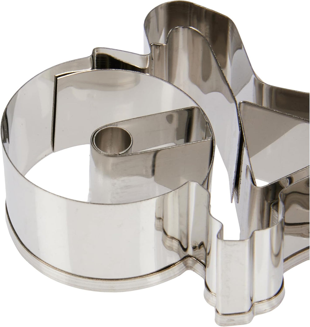 Formă de biscuiți Städter, oțel inoxidabil, bicicletă, 9 x 30 x 30 cm, argintie