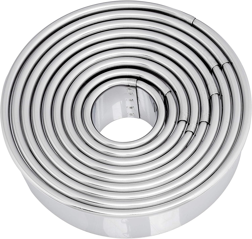 DeBuyer 3323.00N Recipiente cu 9 forme rotunde pentru biscuiți, silicon, gri, 13,2 x 13,2 x 4 cm