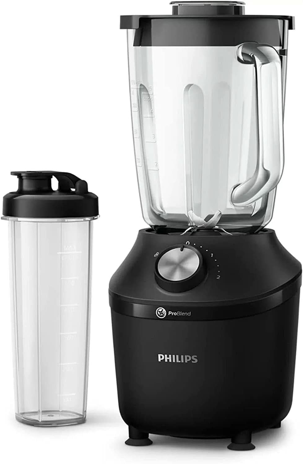 Philips Robot da cucina e frullatore – 600 W, tazza da 2 litri, app Homeid, 2 Geschwindigkeitsstufen + Impulsfunktion, Problend, Ice-Crush-Funktion (HR2291/41) Cucina Naty Shop