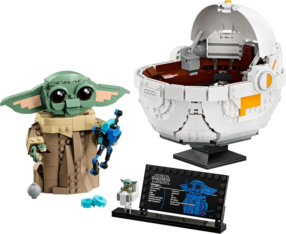 LEGO Star Wars 75403 Grogu nella sua culla del repulsore mandaloriano - Minifigure da collezione - Modello da costruire, giocare ed esporre - Decorazioni per la casa - Regalo per ragazzi e ragazze dai 10 anni in su Set di costruzione Besuche den LEGO-Store