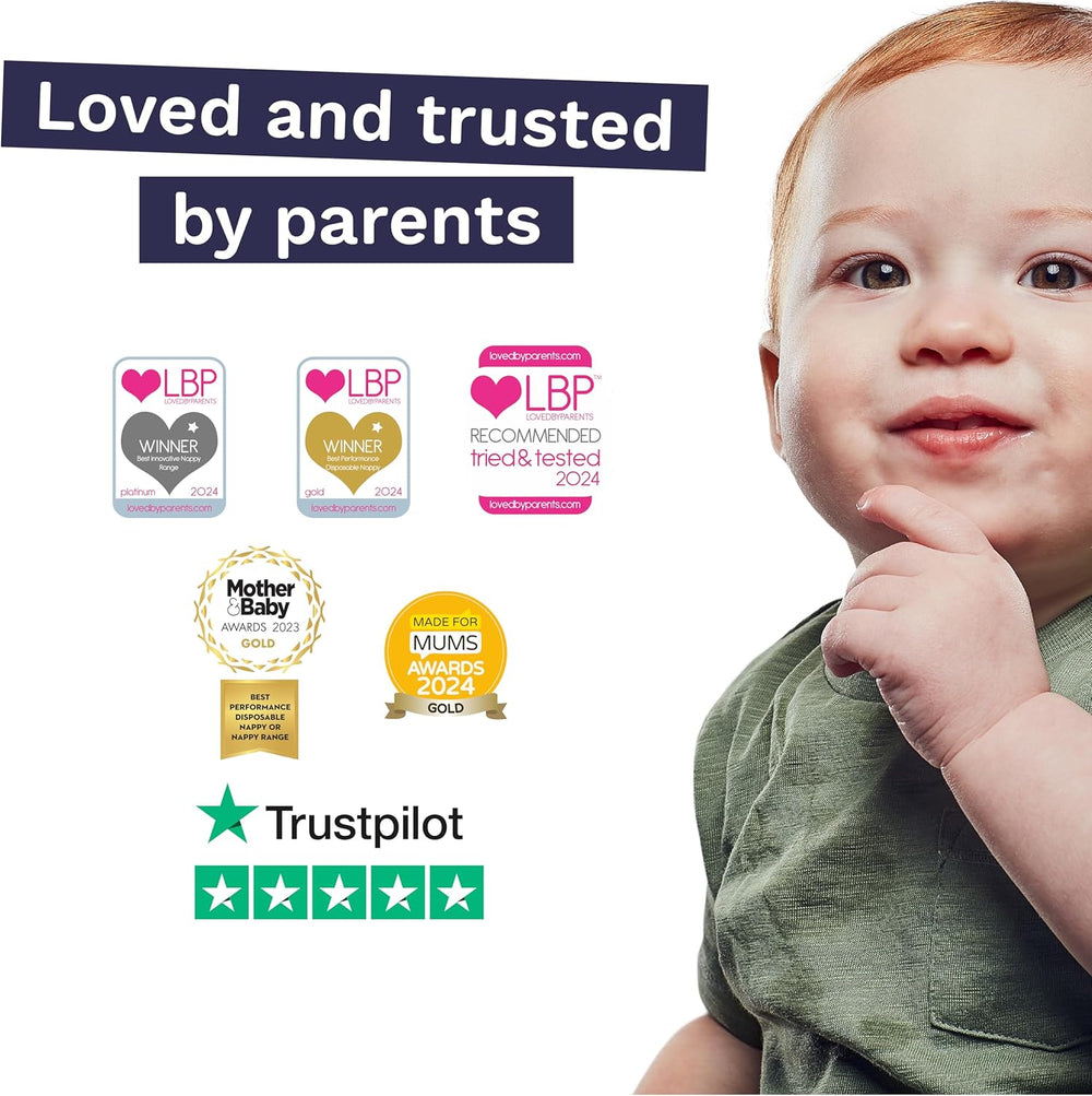 Pannolini Eco Baby - Taglia 3 (4-9 kg), Confezione da 1 (26 pannolini), Pannolini ultra morbidi per pelli sensibili, Cotone organico, Protezione dalle perdite fino a 12 ore, Nuova Guida alle taglie