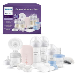 Philips Avent Elektrische Natural Motion Milchpumpe - Set Zum Abpumpen, Aufbewahren und Füttern Inkl. Flaschen, Schnuller Und Becher (Modell SCD340/31) Accessori per Alimentazione e Allattamento Bebe Naty Shop