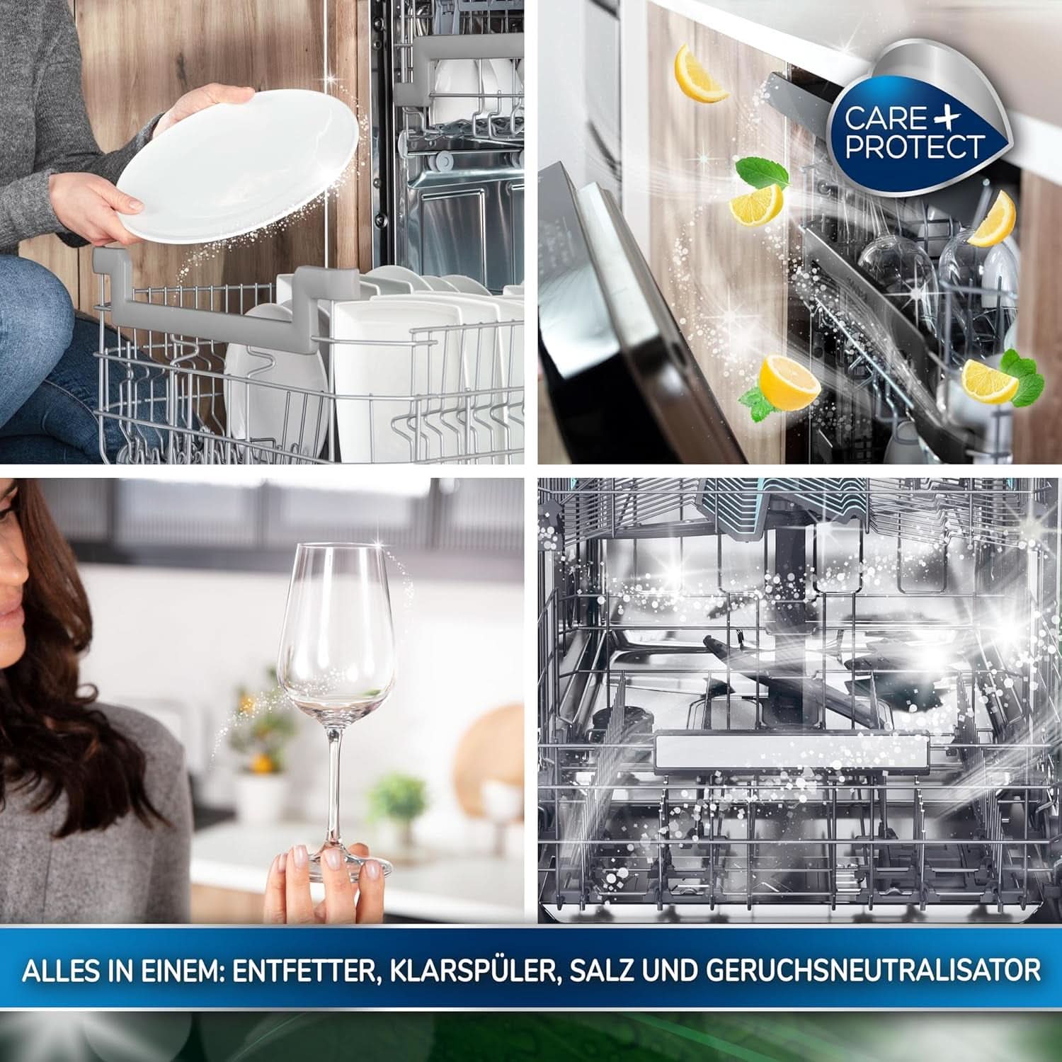 CARE + PROTECT - Gel ecologico per lavastoviglie, ipoallergenico, 650 ml Naty Shop