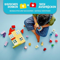 LEGO DUPLO La casa del compleanno di Peppa: giocattolo creativo a 3 personaggi, costruisci e ricostruisci la casa giocattolo per bambini di 2 anni, ragazzi e ragazze, promuove la destrezza 10433 Set da costruzione Besuche den LEGO-Store