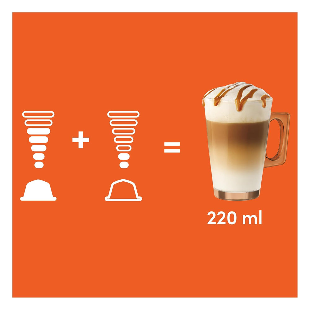 NESCAFÉ DOLCE GUSTO Latte Macchiato Caramel Kaffeekapseln 3er Pack (3 x 16 Kapseln)