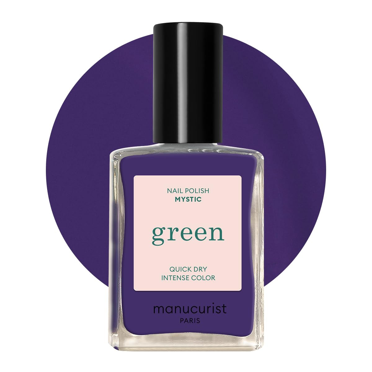 Manucurist Green - Oja Rosy Beige Shell Beige - Oja cu Uscare Rapidă - DIY Nails - Vegană 12-Free - Pe Bază de Plante - Oja - Fabricată în Franța