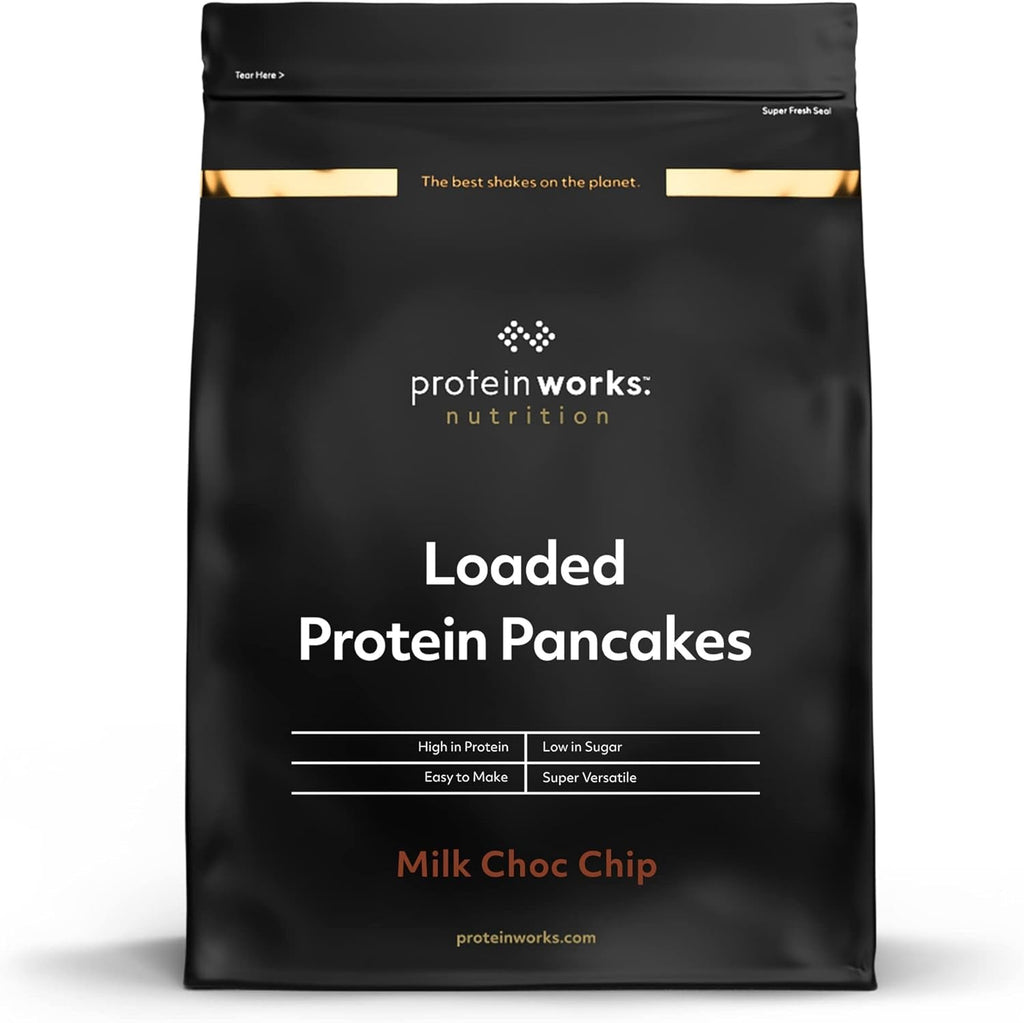 Protein Works - Loaded Protein Pfannkuchen | Premium Pfannkuchen Mischung | Eiweiß Pancakes | Protein Pancakes | 8 Servings | Natürlich | 500G Amestec pentru copt si gatit Naty Shop 500 G (1Er Pack) Natürlich