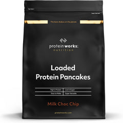 Protein Works - Pfannkuchen proteico caricato | Premium Pfannkuchen Mischung | Frittelle Eiweiß | Pancake Proteici | 8 porzioni | Naturale | 500G Miscela per panificazione e cottura Naty Shop 500 G (1Er Pack) Natürlich