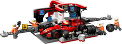 LEGO City Pit Stop F1 con Team e Ferrari Speedster - Set Pit Stop Formula 1 con 1 pilota e 4 minifigure meccaniche - Auto da corsa giocattolo per ragazzi e ragazze 6+ - 60443 Set di costruzione Beuche den LEGO-Store