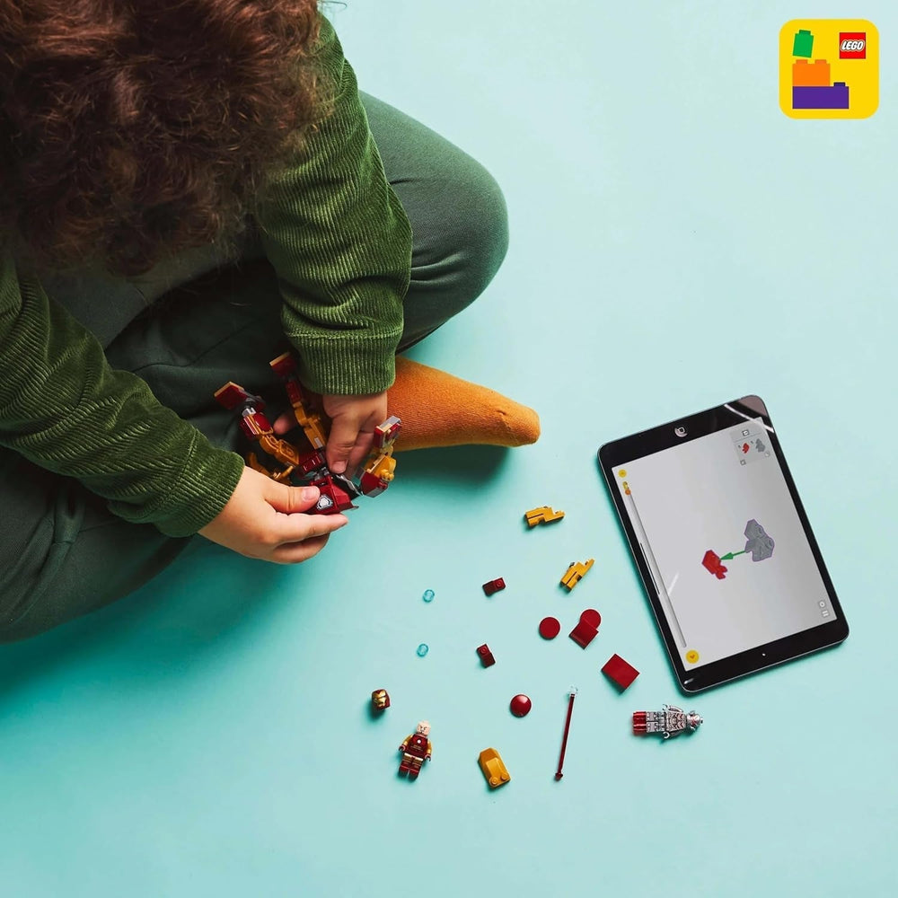 LEGO Marvel Iron Man Mech vs. Ultron - Giocattolo da supereroe con 2 minifigure - Action figure con braccia, gambe e dita mobili - Regalo per ragazzi e ragazze dai 6 anni in su 76307 Besuche den LEGO-Store Building Sets