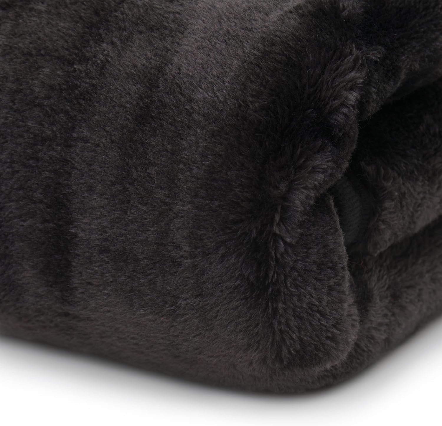 Amago - Comoda coperta, effetto cashmere, 180 X 220 cm - Nero Letti e coperte Besuche den Gözze-Store