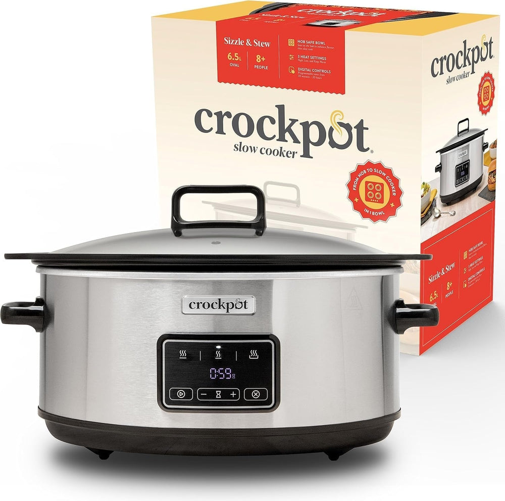 Slow cooker digital Crock-Pot Timeselect, 5.6 litri (7 persoane) Slow Cooker Naty Shop