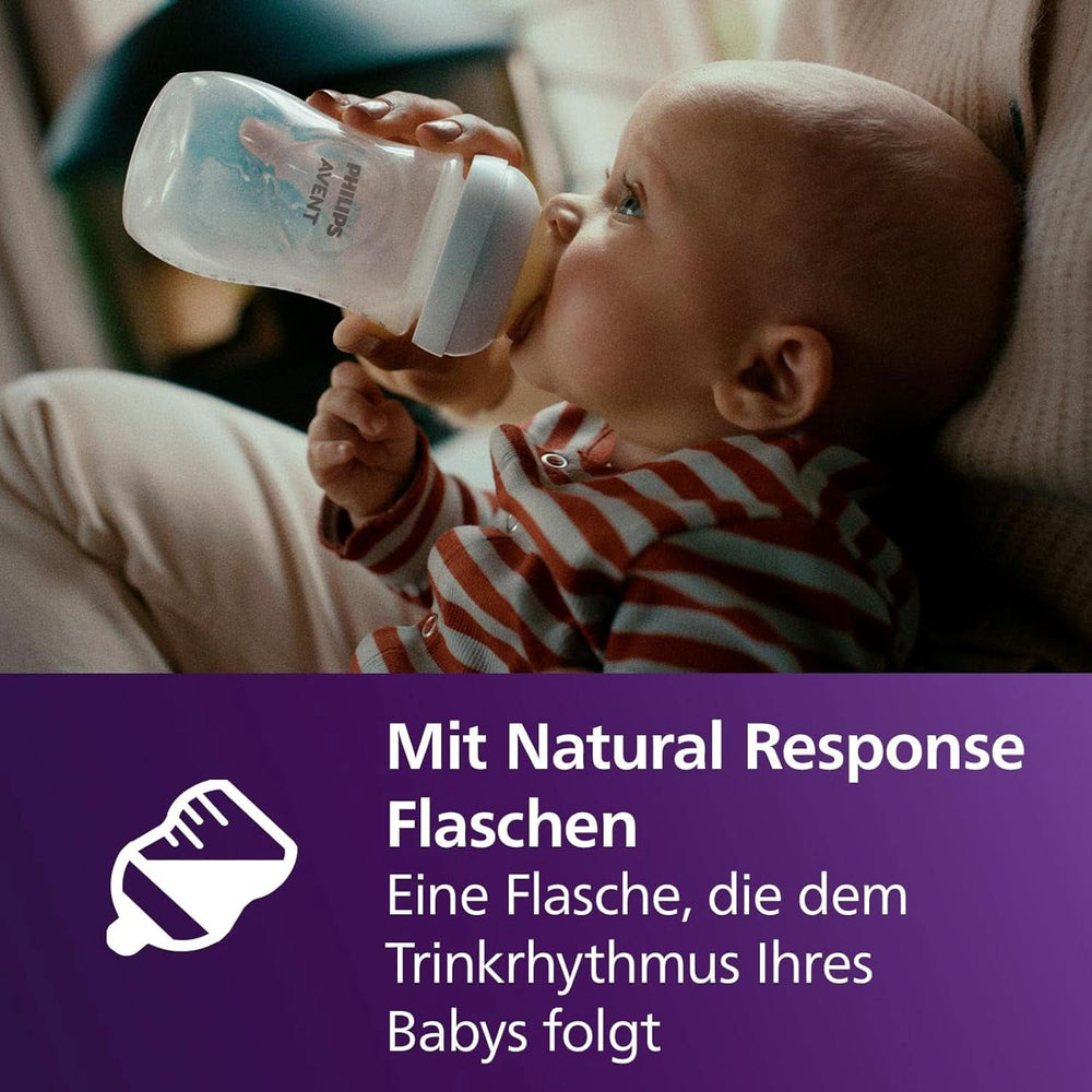 Philips Avent Elektrische Natural Motion Milchpumpe - Set Zum Abpumpen, Aufbewahren und Füttern Inkl. Flaschen, Schnuller Und Becher (Modell SCD340/31) Accessori per Alimentazione e Allattamento Bebe Naty Shop