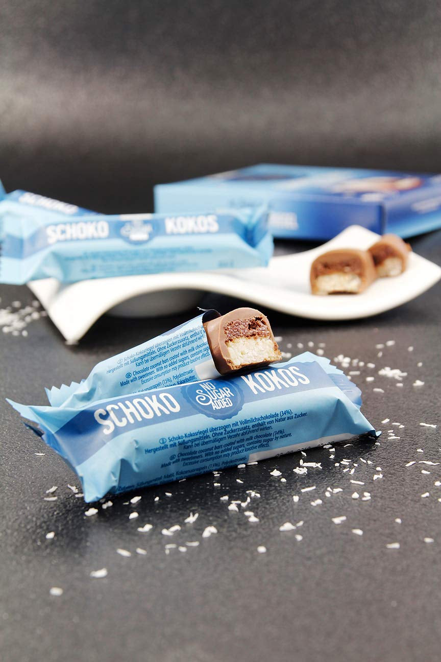 frankonia CIOCCOLATO SENZA ZUCCHERI AGGIUNTI tavolette di cioccolato e cocco, 100 g (3x33 g)