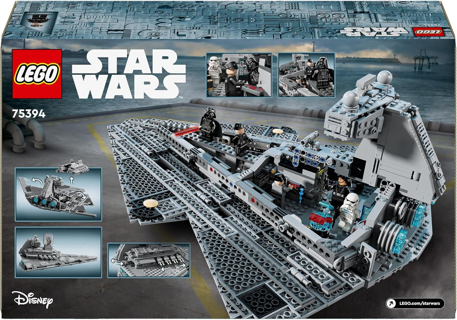 LEGO Star Wars Imperial Star Destroyer, set astronave, giocattolo da costruzione, set da gioco Darth Vader e Cal Kestis, regalo di compleanno per ragazzi, ragazze e fan 75394 Set da costruzione Acquista il negozio LEGO