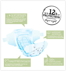 Pannolini biologici Pure & Nature Taglia 6 XL (17-28 kg) Confezione mensile da 84 pannolini biologici