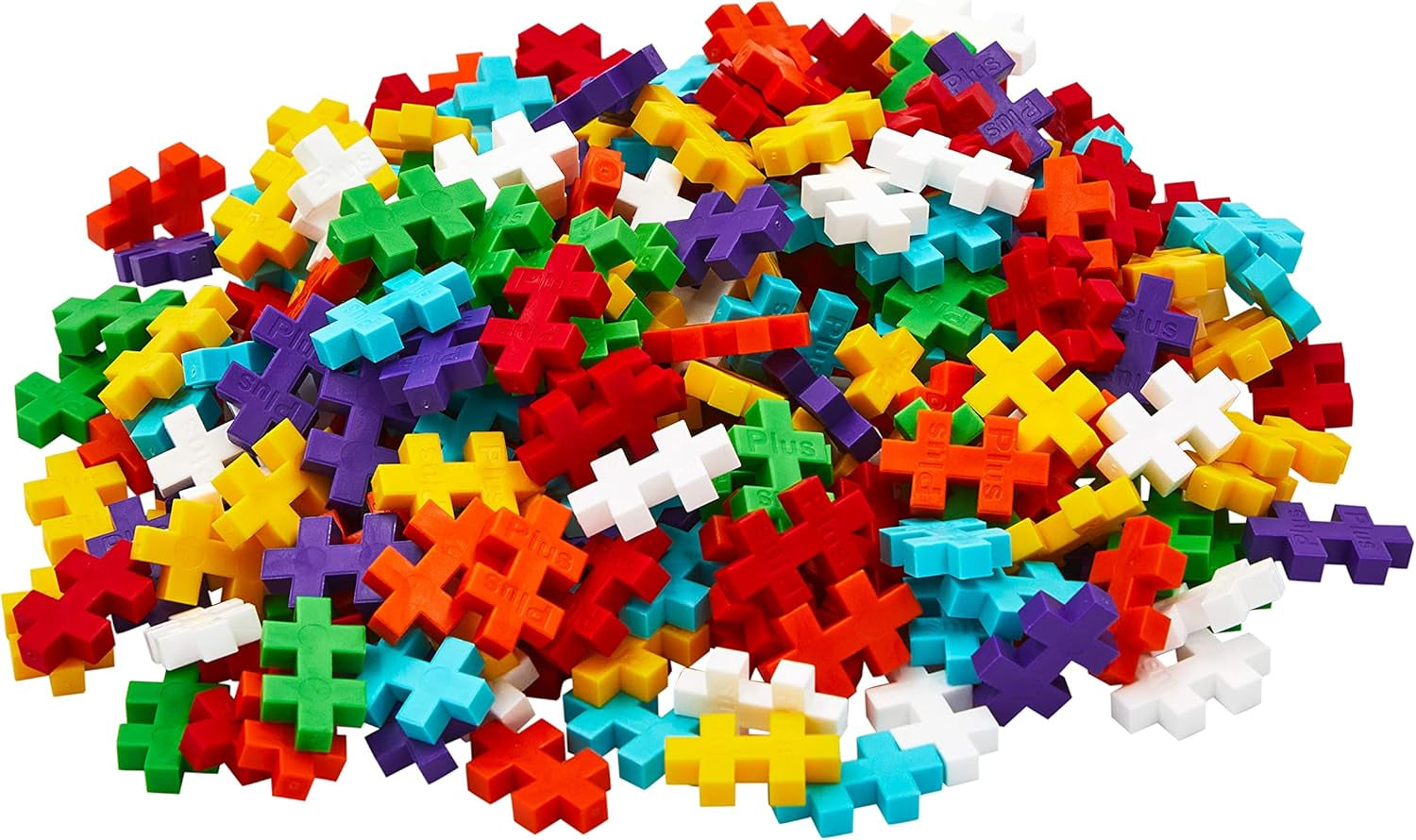 Plus-Plus 9604262 Geniales Konstruktionspielzeug, Regenbogen, Kreativ-Bausteine ​​​​Tube, 240 Teile