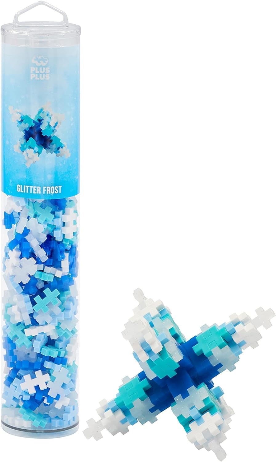 Plus-Plus 9604262 Geniales Konstruktionspielzeug, Regenbogen, Kreativ-Bausteine ​​​​Tube, 240 Teile